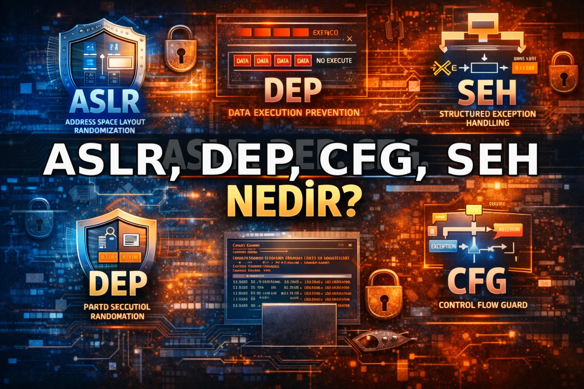 ASLR, DEP, CFG, SEH Nedir? - Kişisel Blog